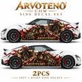 ARVOTENO Cow Side Decal Set - 2PCS Original Character Automotive Artwork