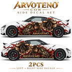 ARVOTENO Cow Side Decal Set - 2PCS Original Character Automotive Artwork