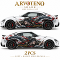ARVOTENO Shark Side Decal Set - 2PCS Original Character Automotive Artwork