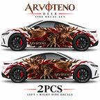 ARVOTENO Deer Side Decal Set - 2PCS Original Character Automotive Artwork