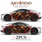ARVOTENO Eagle Side Decal Set - 2PCS Original Character Automotive Artwork