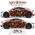 ARVOTENO Bear Side Decal Set - 2PCS Original Character Automotive Artwork