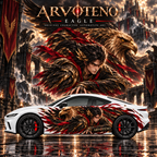 ARVOTENO Eagle Side Decal Set - 2PCS Original Character Automotive Artwork