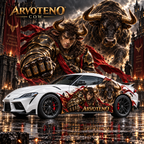 ARVOTENO Cow Side Decal Set - 2PCS Original Character Automotive Artwork