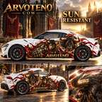 ARVOTENO Cow Side Decal Set - 2PCS Original Character Automotive Artwork