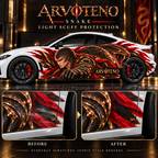 ARVOTENO Snake Side Decal Set - 2PCS Original Character Automotive Artwork