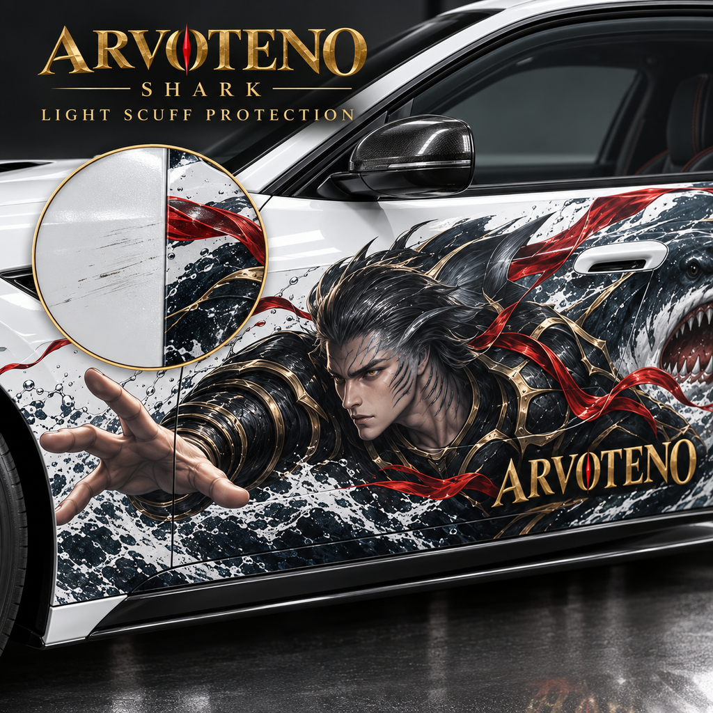 ARVOTENO Shark Side Decal Set - 2PCS Original Character Automotive Artwork