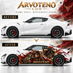 ARVOTENO Cow Side Decal Set - 2PCS Original Character Automotive Artwork