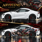 ARVOTENO Shark Side Decal Set - 2PCS Original Character Automotive Artwork