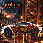 ARVOTENO Bear Side Decal Set - 2PCS Original Character Automotive Artwork