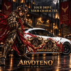 ARVOTENO Cow Side Decal Set - 2PCS Original Character Automotive Artwork