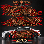 ARVOTENO Snake Side Decal Set - 2PCS Original Character Automotive Artwork
