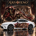 ARVOTENO Tiger: Character-themed automotive artwork scene