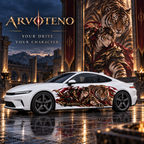 ARVOTENO Tiger: Original character and matching vehicle artwork
