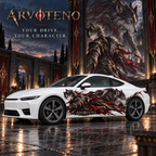 ARVOTENO Wolf: Original character and matching vehicle artwork